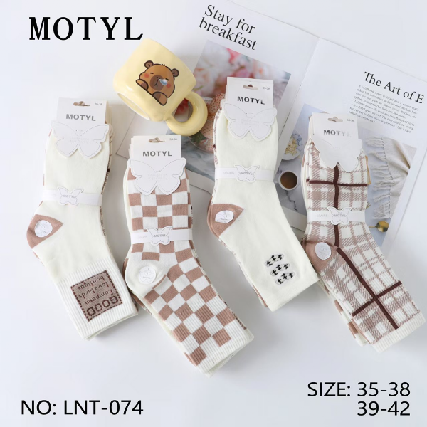 Skarpety damskie Roz 35-42, Mix kolor Paczka 40 szt
